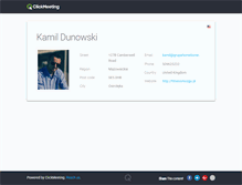 Tablet Screenshot of kamildunowski.clickwebinar.com