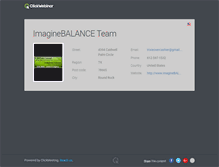 Tablet Screenshot of imaginebalance.clickwebinar.com
